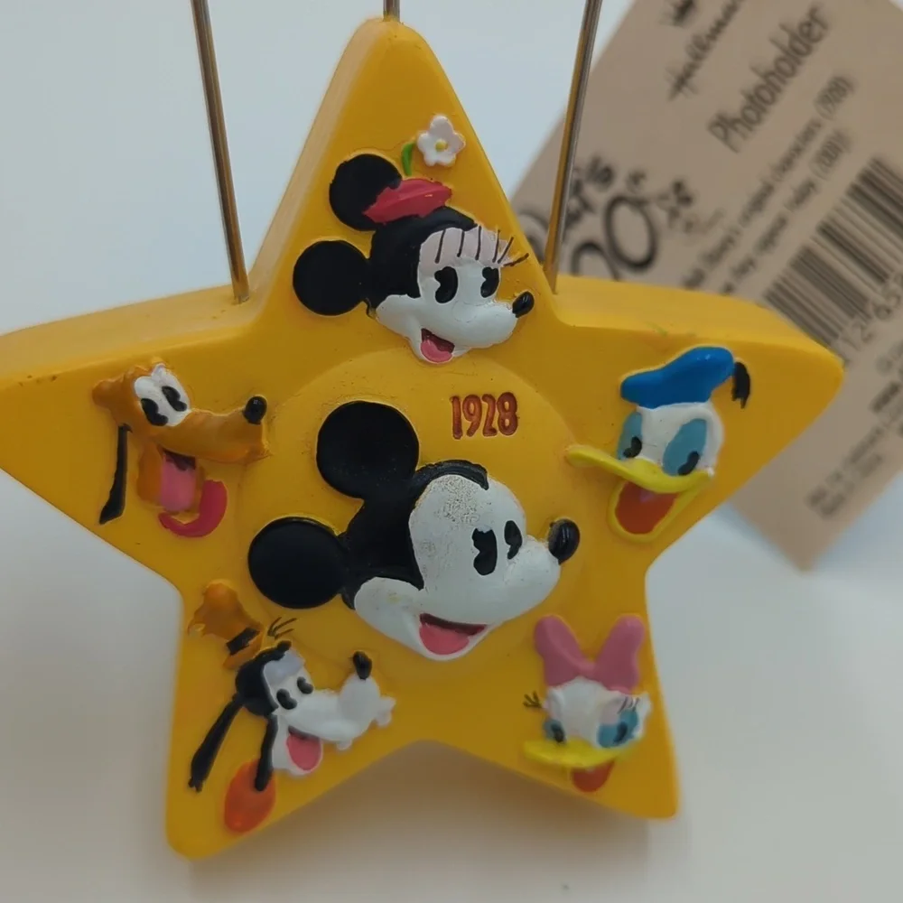 Vintage 2001 Hallmark Disney 100th Anniversary Photo Holder Mickey Donald Goofy